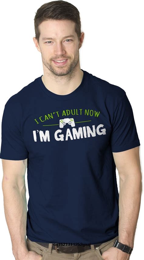 Gildan Men T Shirt I Cant Adult Im Gaming Video Game Cool Gamer Shirt