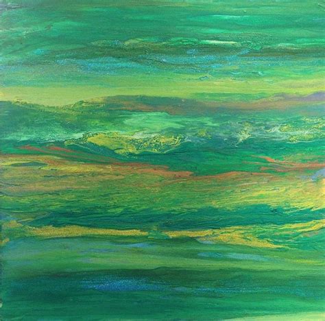 Lush Landscape Original Abstract And Contemporary Acrylic Painting On