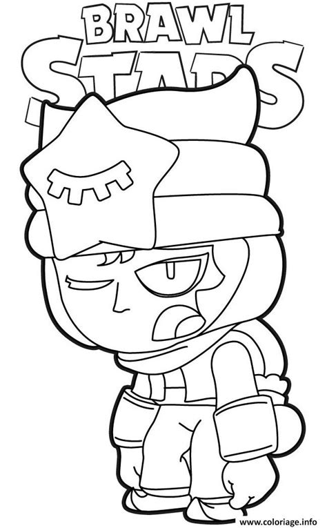 Coloriage Sandy Tired Brawl Stars JeColorie