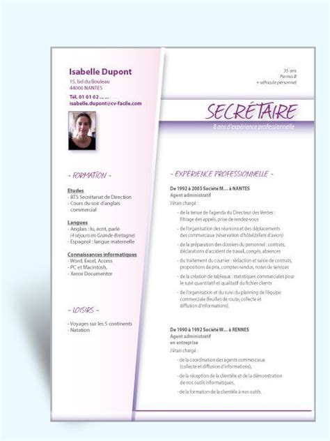 Modèle de lettre de motivation de stage : Fotos Modele Exemple Cv Word Secretaire Medicale Jpg Car ...