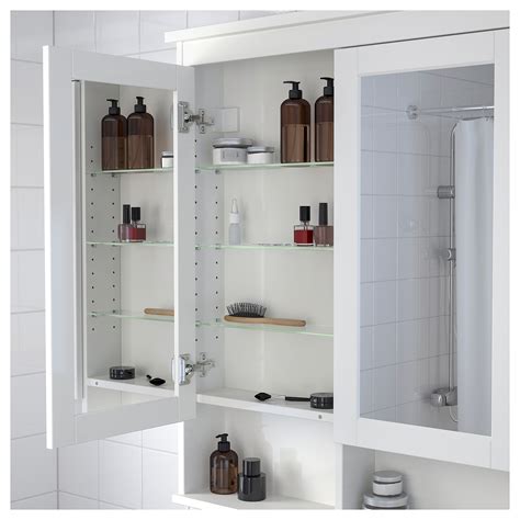 Ikea Hemnes Mirror Cabinet With 2 Doors White Mirror Cabinets