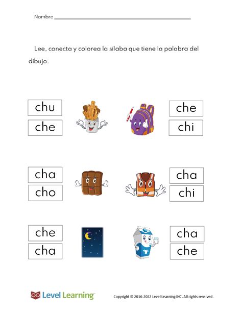 Spanish Phonics Open Syllables 5 Level Learning