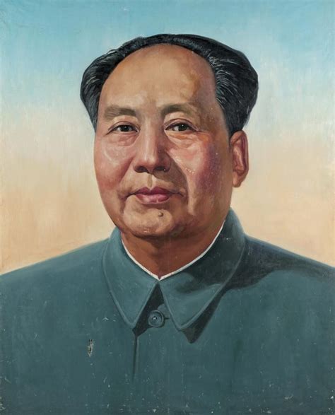 Jin Shangyi - Portrait of Mao Zedong (1967) | Portrait drawing, Old portraits, Portrait