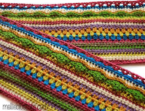 Crochet Stripe Blanket Mellie Blossom