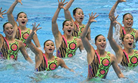Japan Wins Team Event At Synchronized Swimming Japan Open The Mainichi