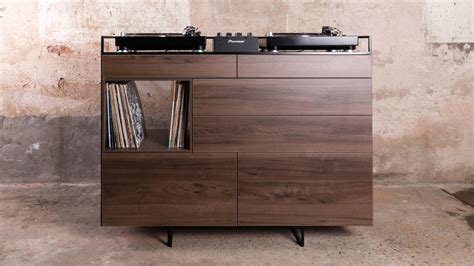 Dutch Designer Combines Vinyl Record Storage Unit And Home Dj Booth