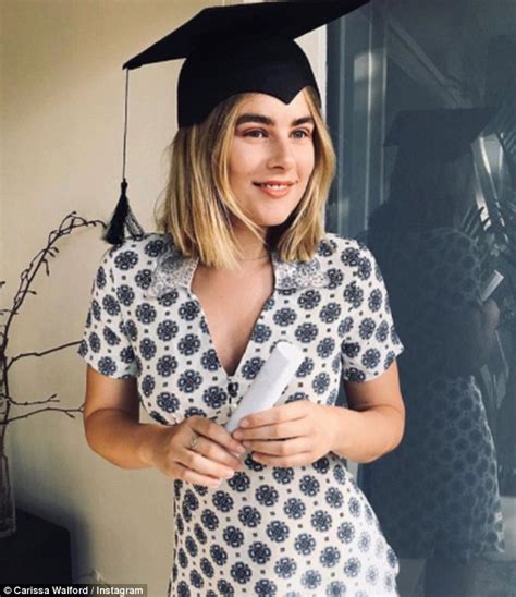 Carissa Walford Shares Instagram Snap Of Herself Graduating Daily