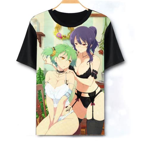 Anime Senran Kagura Suzune Unisex Short Sleeve T Shirt Tee Cosplay