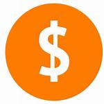 Dollar Icon Icons Currency Orange Iconfinder Designer