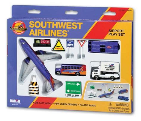 Southwest Airlines Airport Playset Diecast W Plastic