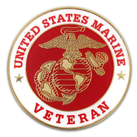 Pinmarts Us Marine Corps Usmc Veteran Military Enamel Lapel Pin Ebay