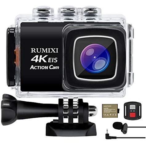 Rumixi Action Camera 4k Wifi Eis 30m Underwater Waterproof Sports