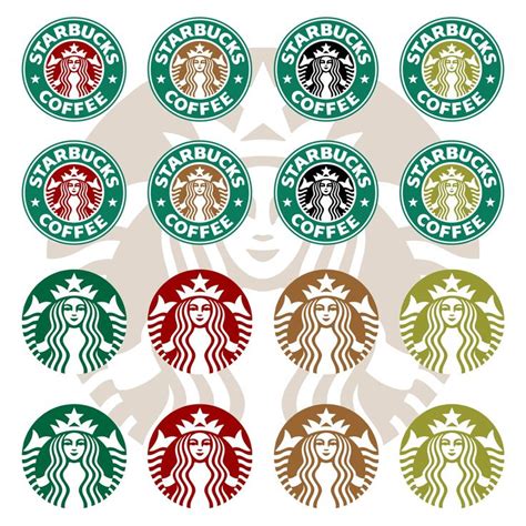 10 Best Starbucks Coffee Logo Printable Starbucks Crafts Etsy