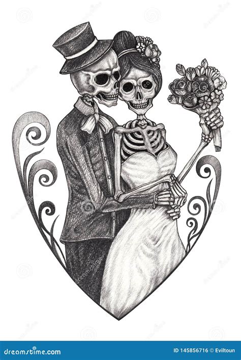 Skeleton Couple Art