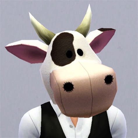 Mod The Sims Moo Moo Cow Mascot Head