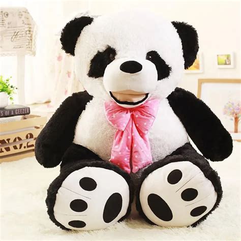 260cm Giant Oversize Panda Doll Tie Panda Stuffed Plush Panda Bear Doll