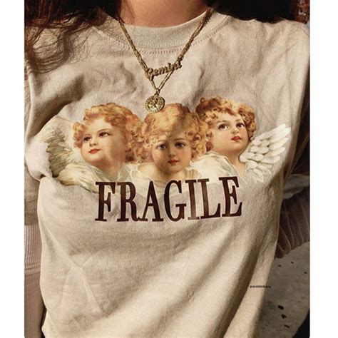 Aesthetic Vintage Fragile Graphic T Shirt Etsy