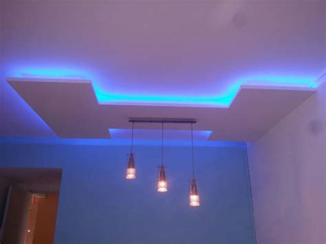 Plaster ceiling with elegance lighting design. False Ceilings | L Box | Partitions | Lighting Holders