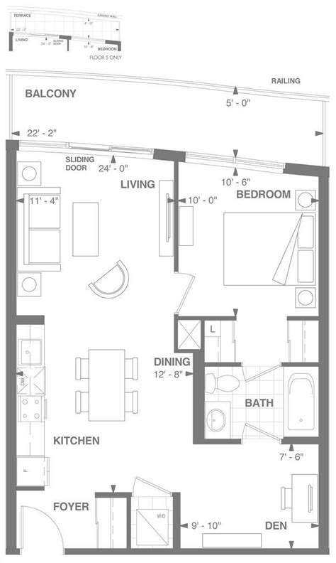 Axiom Condos By Greenpark Richmond 2 Floorplan 1 Bed And 1 Bath