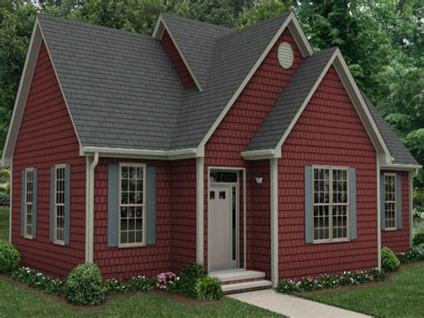 Love Roof And Shutters Color With The Red Siding Red House Exterior