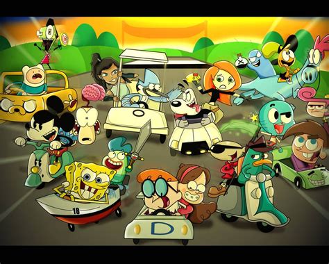 Nickelodeon Vs Cartoon Network Vs Disney Racing By Xeterna Cartoon