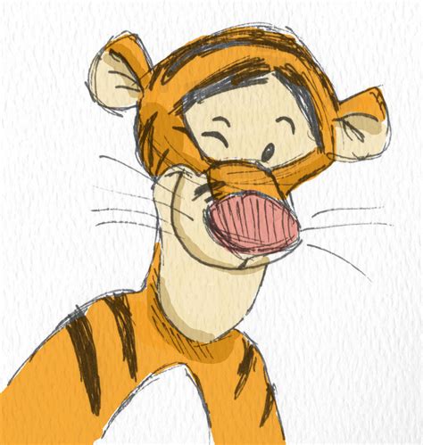Disney Quick Sketch Tigger By Wulffather On Deviantart