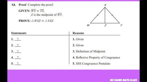 Congruent triangles are triangles that have the same size and shape. Two Column Proof. Prove two triangles are congruent given ...