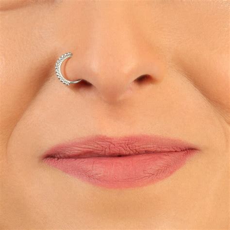 Silver Nose Ring Small Nose Ring Nose Ring Indian Nose Etsy