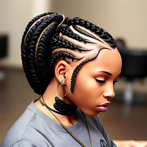 African American Male And Female Handsome Braided Hairstyle H Arthubai