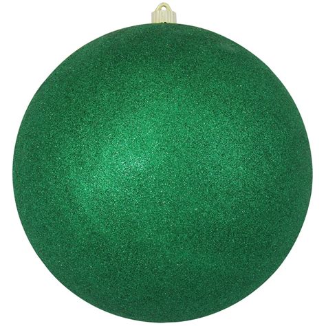 Glitter Emerald Green Shatterproof Christmas Ball Ornament 12 300mm