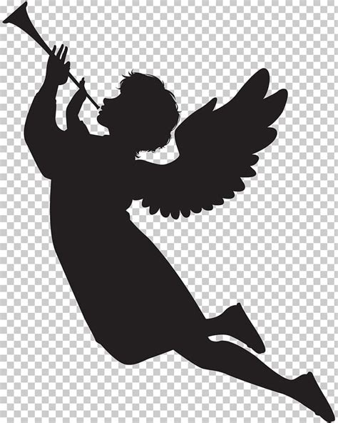 Angel Silhouette Png Clipart Angel Art Art Angel Black And White