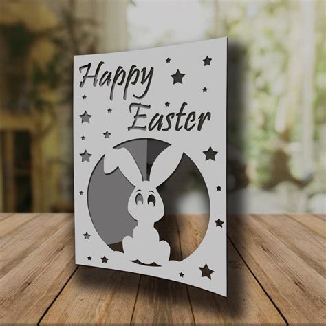 Happy Easter Card Svg Happy Easter Card SVG Cricut Cut Files - Etsy