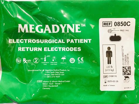 New Megadyne 0850c Electrosurgical Patient Return Electrodes Lot Of