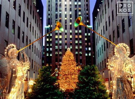 Rockefeller Center Christmas Angels I Fine Art Photo By Andrew Prokos