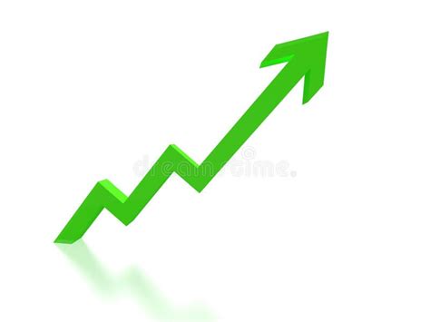 Grafico Verde Della Freccia Di Crescita Illustrazione Di Stock
