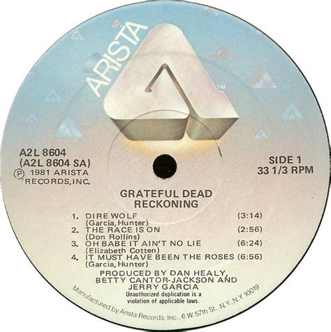 The Grateful Dead Reckoning Used Vinyl High Fidelity Vinyl
