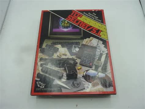 Vintage Tsr Top Secret Si Rpg Board Game System 7620 Wcovert