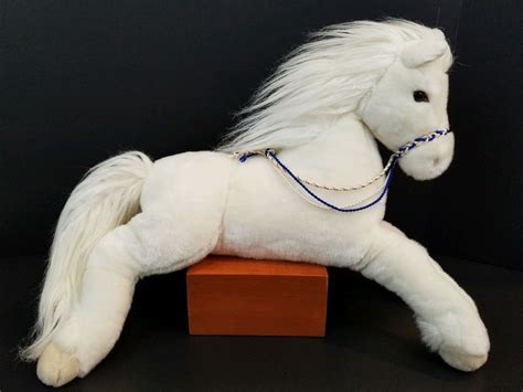 Douglas White Horse Cuddle Toy Grace Plush Stuffed Animal Sparkle Mane