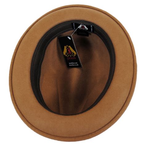 Jaxon Hats Blues Crushable Wool Felt Trilby Fedora Hat All Fedoras