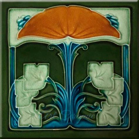 Art Nouveau Reproduction Decorative Ceramic Tile 222 Home Tile Art