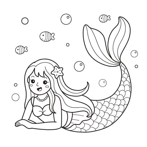 Sereia Desenho Para Colorir