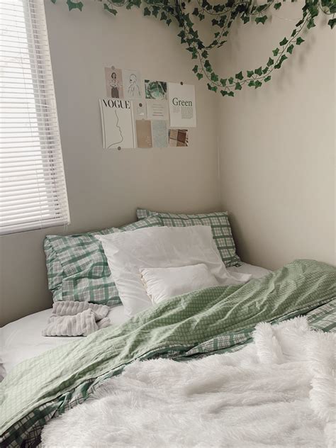 Sage Green Aesthetic Bedroom