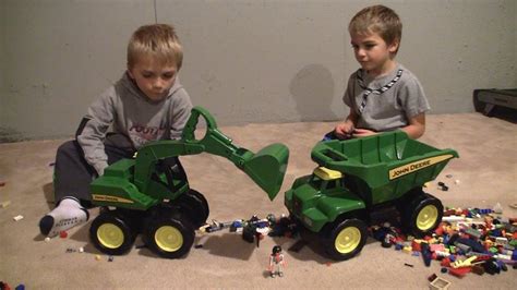 John Deere Excavator Kids Toys Hd Youtube