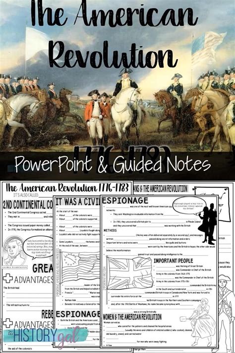 American Revolution Powerpoint And Guided Notes Video Video
