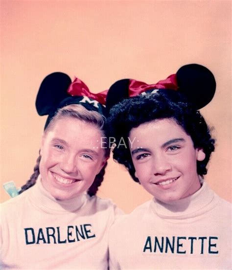 Photo Darlene Gillespie And Annette Funicello The Mickey Mouse Club