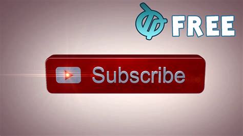 Free Subscribe Button Animation Youtube