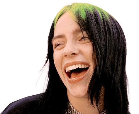 Green Hair Billie Eilish Png File Png Mart