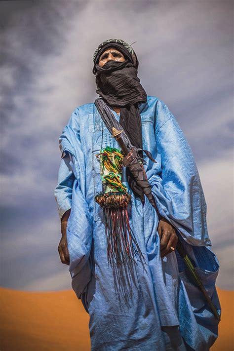Twareq Man From Libya Africa Tuareg People World Cultures