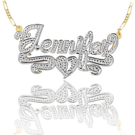 Handmade Name Necklace With Diamond Beading Imitation Order Etsy