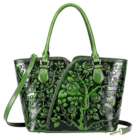 Pijushi Designer Handbags For Women Floral Purses Top Handle Handbags